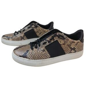 M.Gemi‎ Snake Print Leather Low Top Fashion Sneaker 40